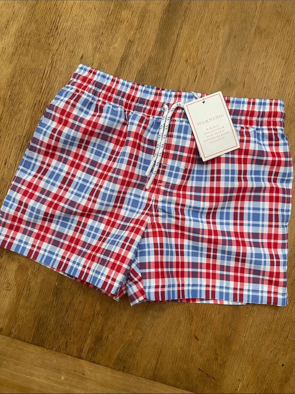 Beaufort Bonnet Red & Blue Tortola Swim Trunks- Boys 6
